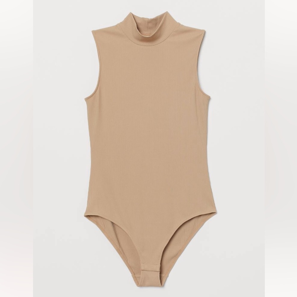 Never worn cream Mock-turtleneck Bodysuit from H&M
